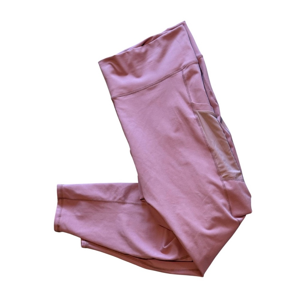 Fabletics PowerHold Purple High Rise Leggings Mesh Pocket Activewear 4X